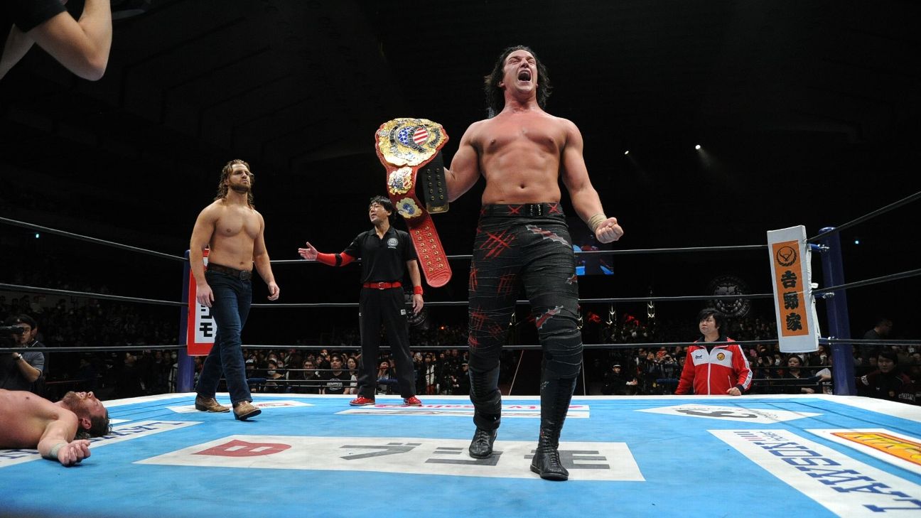 Jay White defeating Kenny Omega for the IWGP US Championship
