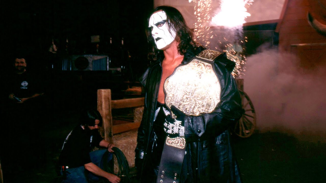 Sting as the WCW World Heavyweight Champion.