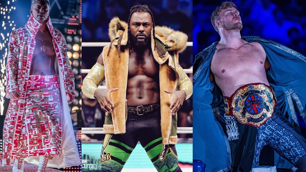Kazuchika Okada, Swerve Strickland, and Will Ospreay as the Future of AEW.